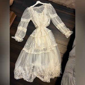 Free People Stevie Lace Maxi Dress